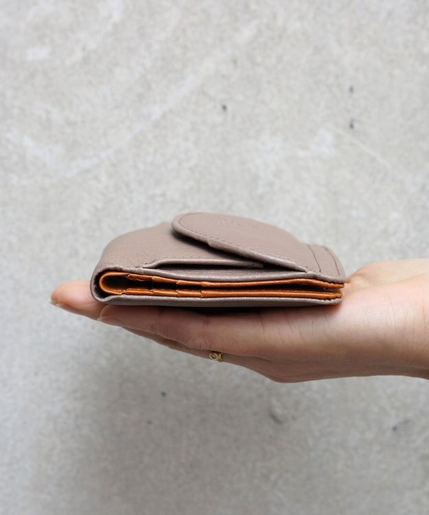 FOLNA RD ヌメオイルシュリンク二つ折り財布 グレー