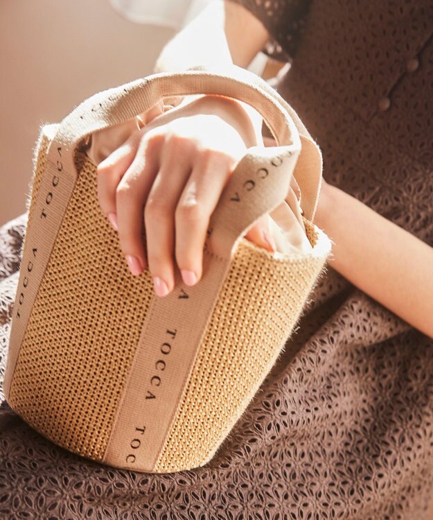 TOCCA 【WEB＆一部店舗限定】DANCING TOCCA SUMMER TOTE かごバッグ [新色]グレージュ系