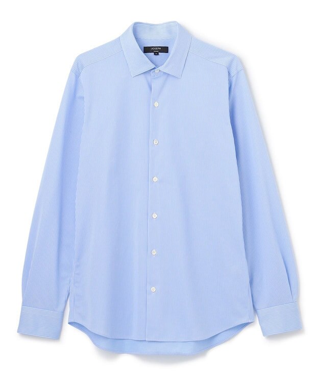 JOSEPH HOMME ハイゲージコットンジャージー 　レギュラーカラーシャツ スカイブルー系1