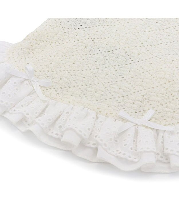 PET PARADISE ペットパラダイス ふりふり レースパーカー 小型犬 オフホワイト