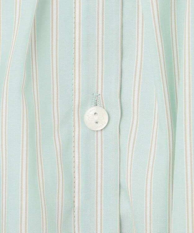 組曲 KIDS 【150-160㎝】サマーストライプ ブラウス セージ系1