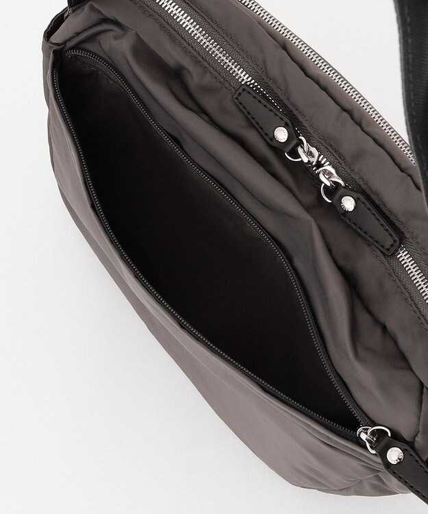 Y'SACCS ポリエステルツイル ショルダーバッグ ダークグレー