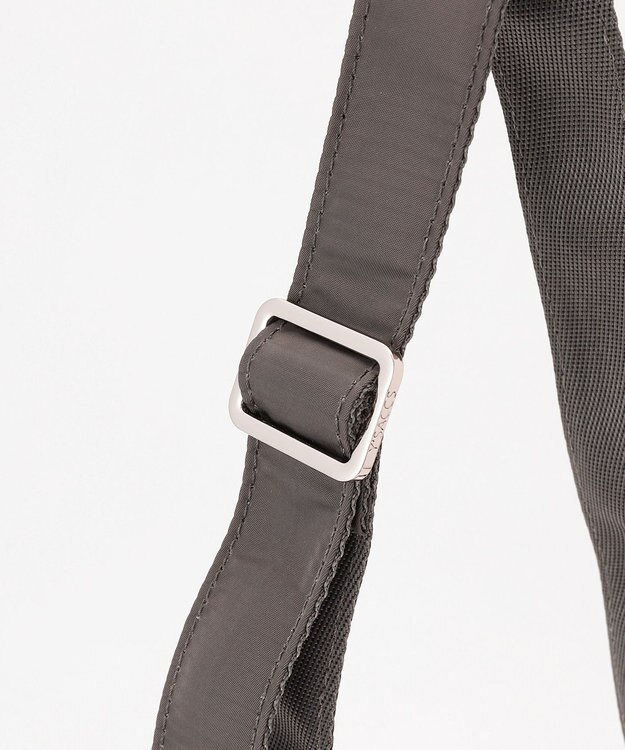 Y'SACCS ポリエステルツイル ショルダーバッグ ダークグレー