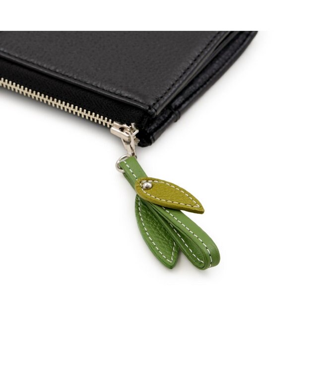 IBIZA アニマーダ　牛革　L字ファスナー長財布（パンダ） 黒