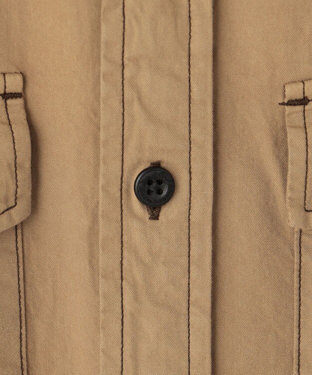 JOSEPH ABBOUD MOUNTAIN 【テーム・ヤルヴィコラボ・サスティナブル】コットンテンセルツイル シャツ キャメル系