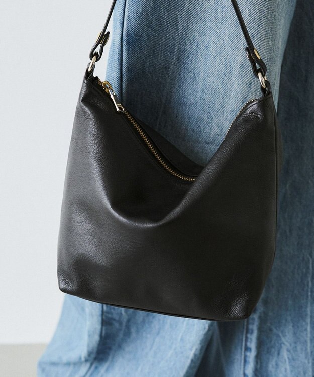 russet ソフトレザーシンプルショルダーバッグ (CE-1328-WEB) Black