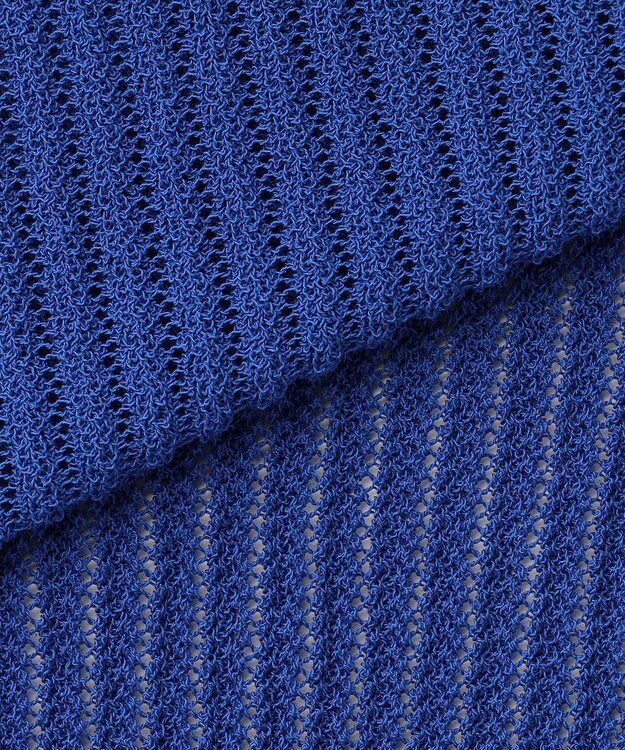 組曲 【先行予約・WEB限定】レーシーニット レース襟付き カーディガン ブルー系