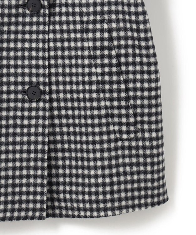 ICB WoolRever ショートコート チェック系
