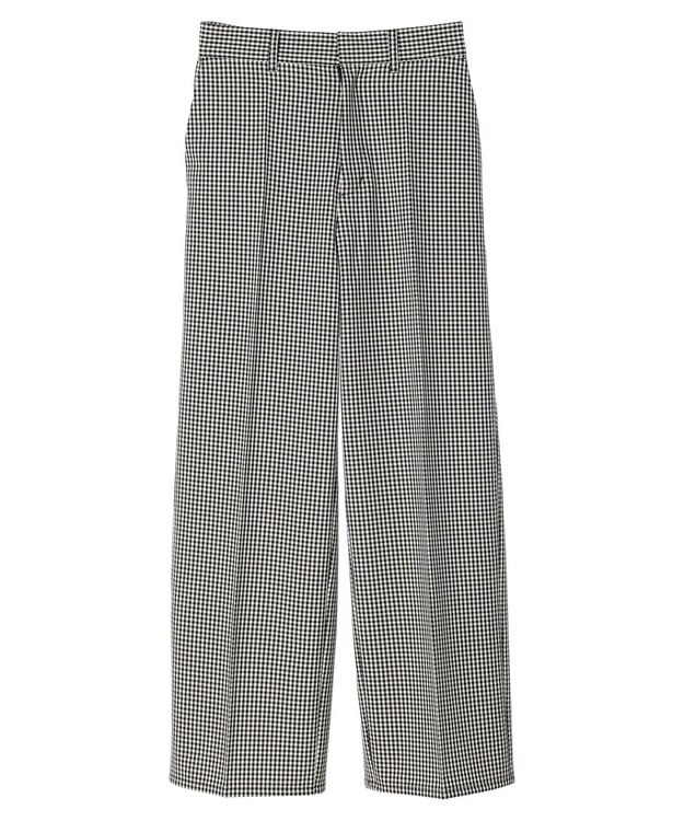 earth music&ecology Ｔ／Ｒストレートパンツ Gingham Check