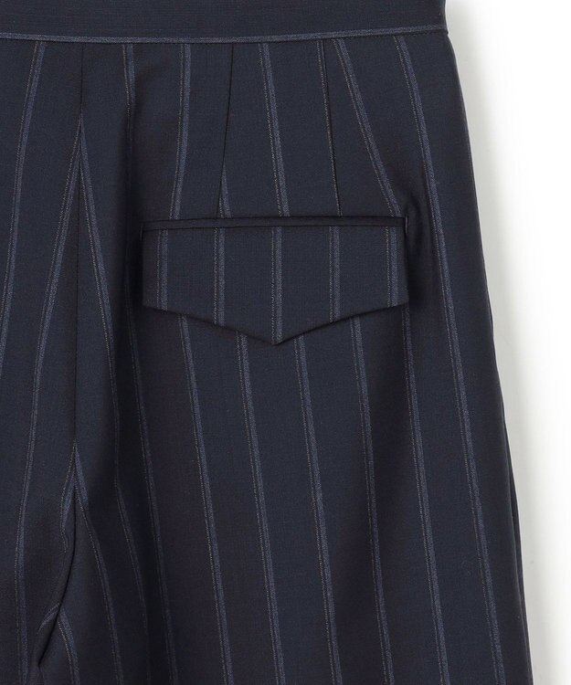 BEIGE， 【セットアップ対応】GEORGE / ウールストライプ  ツータックパンツ Navy Stripes
