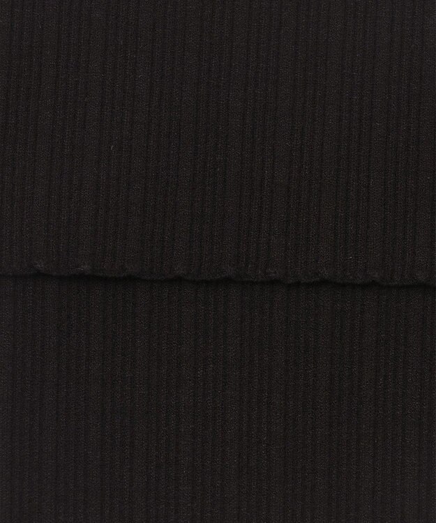 GRACE CONTINENTAL リブベアトップ ブラック