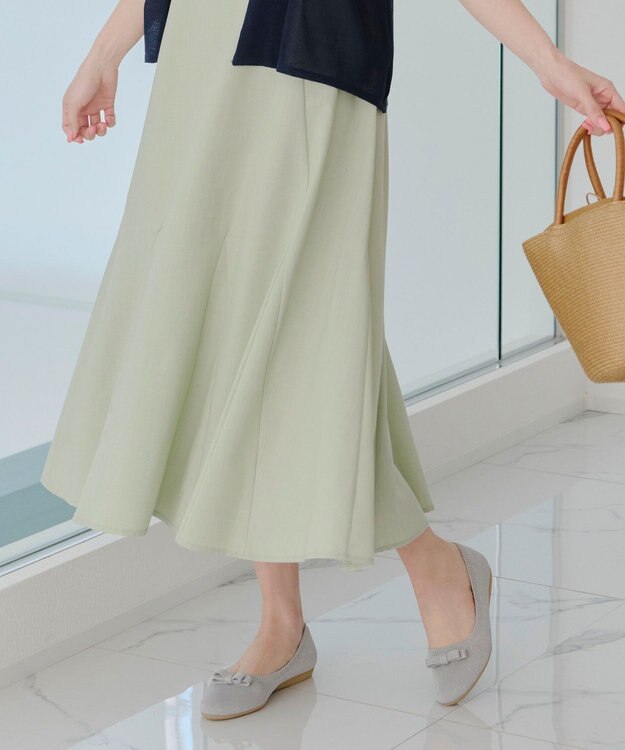 Tiaclasse 【安田美沙子さん着用/小倉優子さん着用・洗える/撥水】プチリボンニットフラットパンプス シルバー