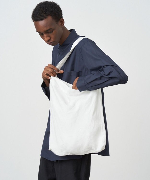 ATON HEMP OXFORD | ミディアムバッグ - UNISEX WHITE