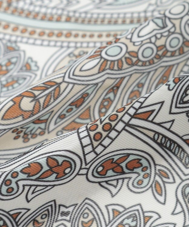 Green Parks ペイズリースカーフ Navy