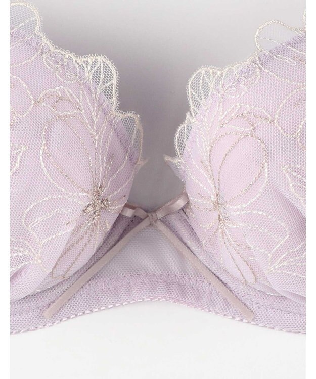 AMPHI ブラジャー ショーツセット 自然なまる胸メイク 【ブラ＆ショーツセット】 上下セット ブラ BCC231 アンフィ／ワコール パープル