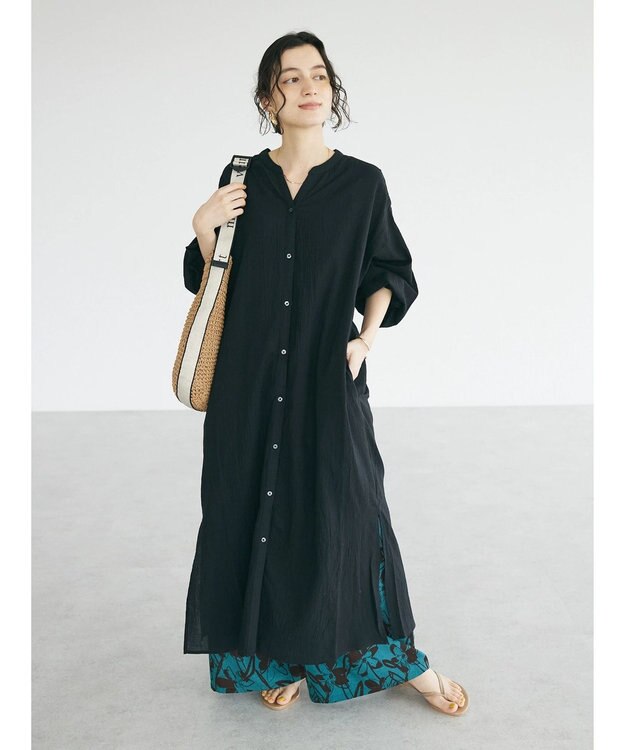 CRAFT STANDARD BOUTIQUE ジョーゼットワンピース Black