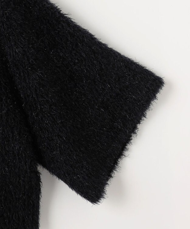 自由区 【PREMIUM KNIT COLLECTION】アルパカシャギー カーディガン ブラック