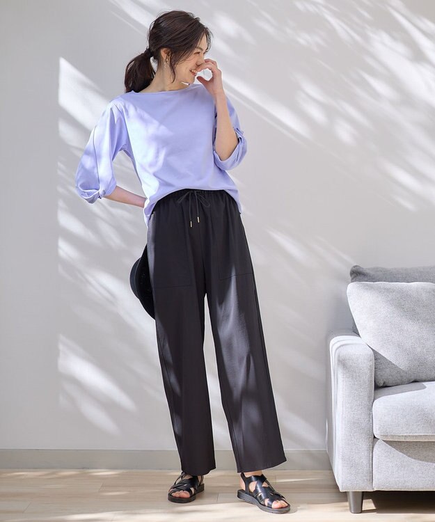 ANY 【WEB限定】シルケットスムース ツイストリーブプルオーバー ブルー