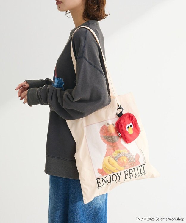 Green Parks セサミストリートミーツオブザルーム　バッグ Ivory