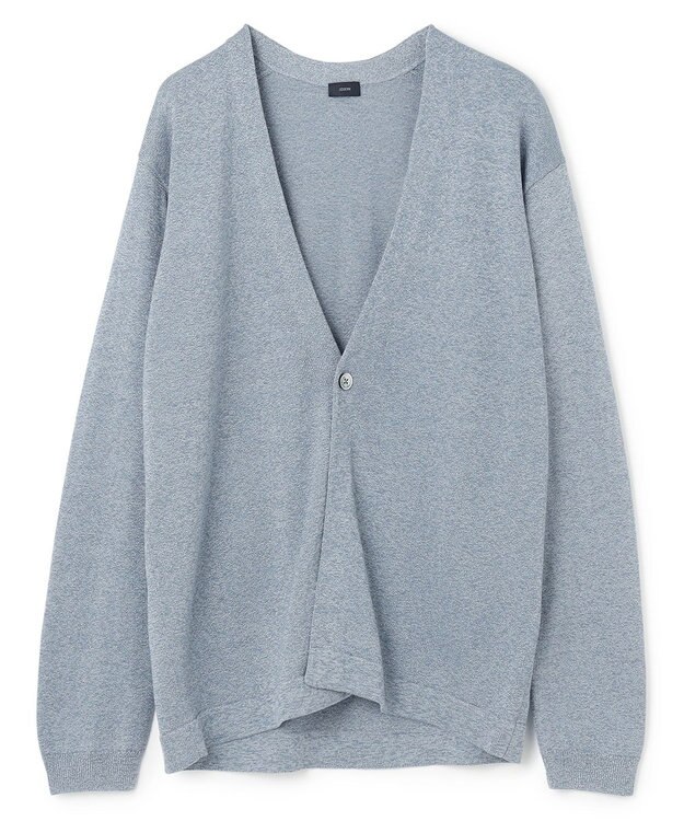 JOSEPH HOMME ウォッシャブルペーパー　カーディガン サックスブルー系