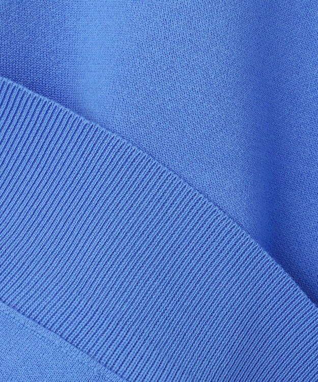 ANY ミラノリブジップニット ブルー