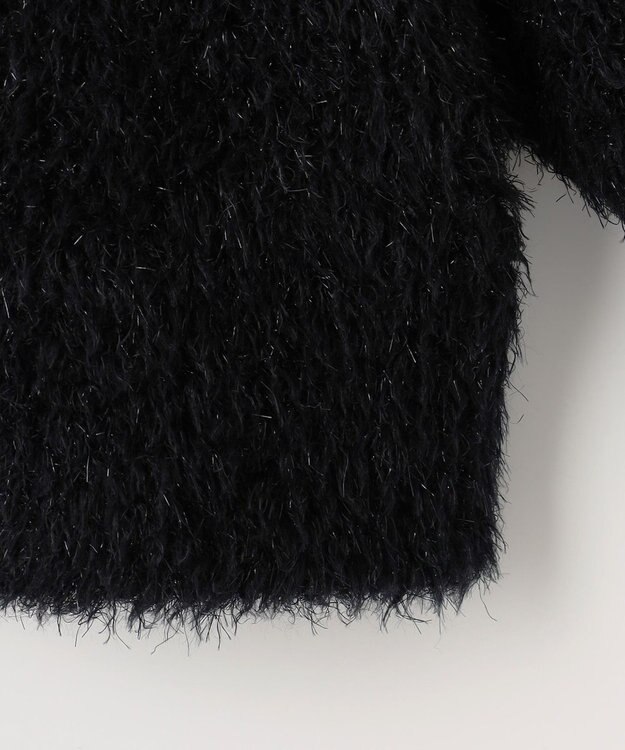 自由区 【PREMIUM KNIT COLLECTION】アルパカシャギー カーディガン ブラック