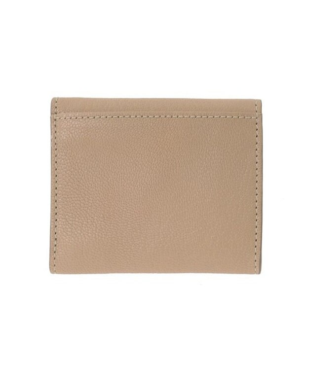 genten 【新型】フレスコ 三つ折り財布 サンドベージュ