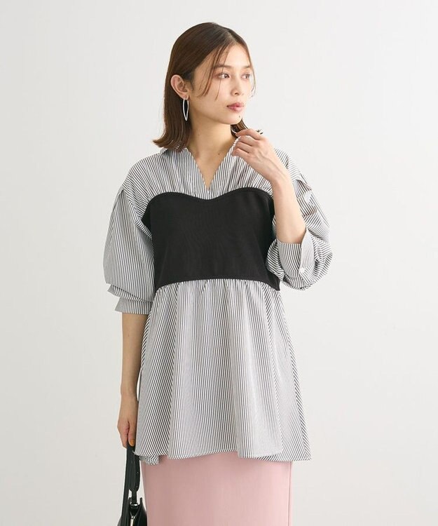 Green Parks ビスチェドッキングチュニックⅡ Black