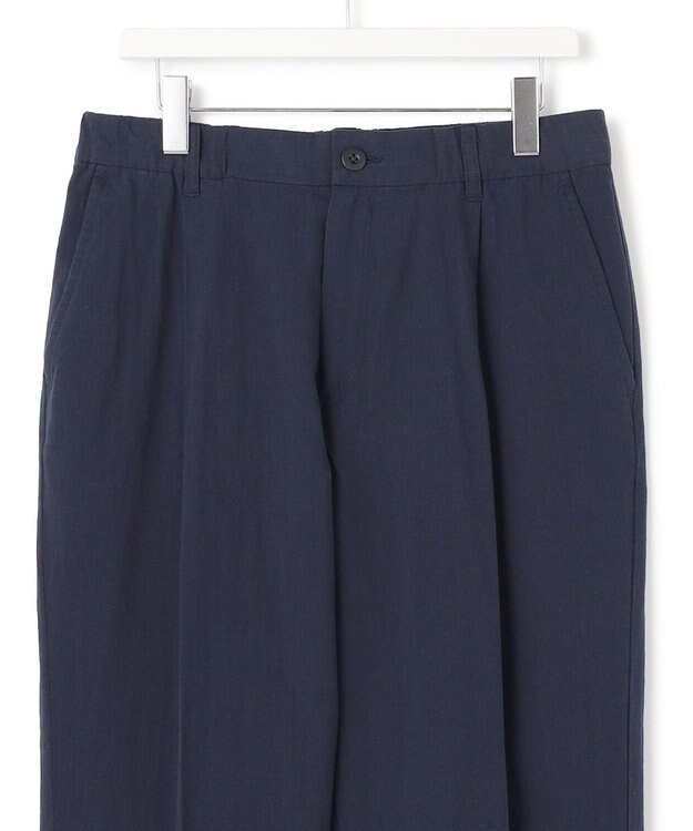 J.PRESS YORK STREET 【UNISEX】リネンリラックスパンツ ネイビー系