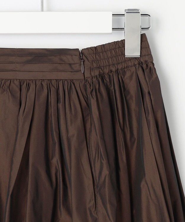 ANY SIS L グロッシータフタ スカート ブラウン