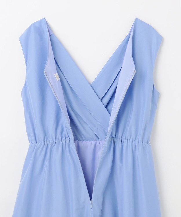 GRACE CONTINENTAL ライトタフタドレス ブルー