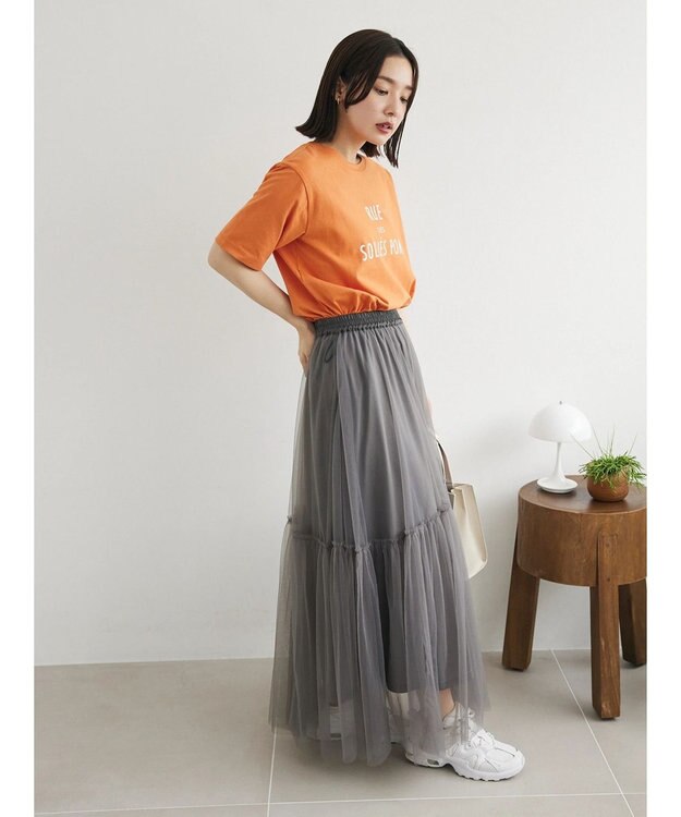 Green Parks フレンチロゴレギュラーＴシャツ Orange