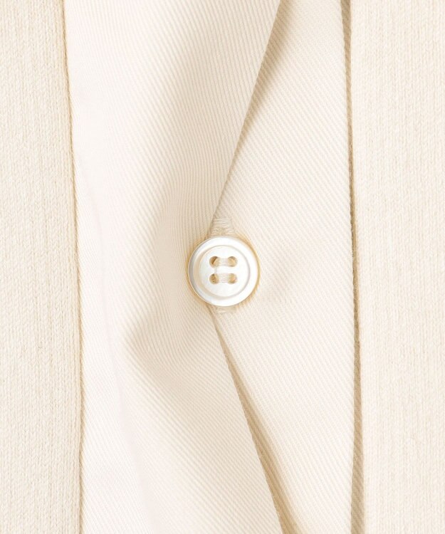 BEIGE， 【洗える】TAFT / コットンカシミヤラガーニット Bone × L.Gray