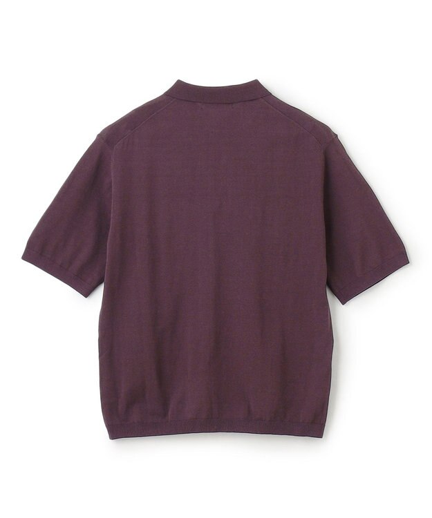 UNFILO MENS FINE MOVE ニットポロ [24年春夏商品] ボルドー