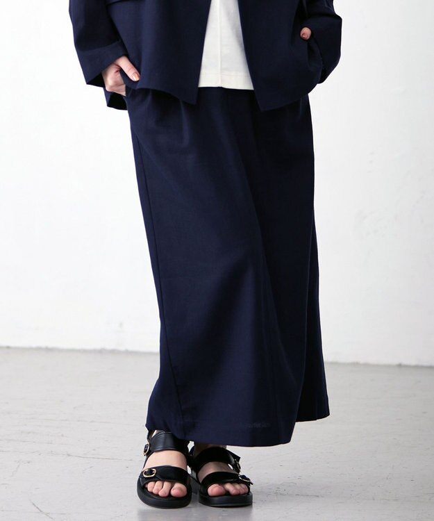 J.PRESS YORK STREET 【WOMEN】グルカ　ロングスカート ネイビー系