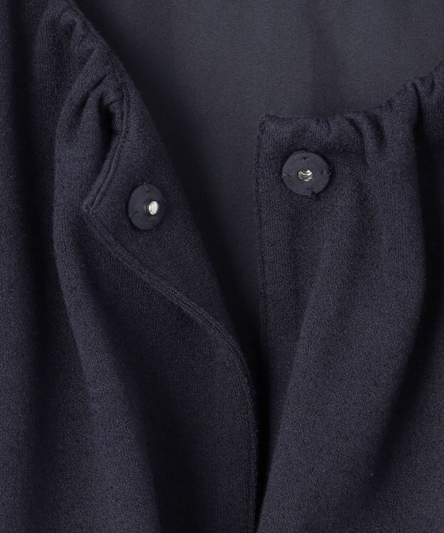 #Newans 【セレモニーにも/洗濯機可】バルーンヘムライトブルゾン​ ネイビー