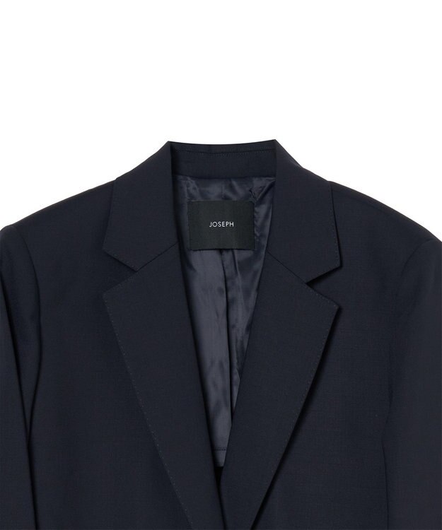 JOSEPH 【WEB＆OUTLET限定】テイラーウールブレンド　シングルブレストジャケット Navy