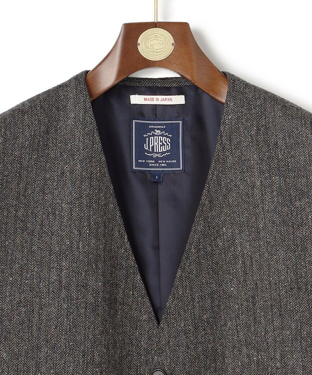J.PRESS MEN 【J.PRESS ORIGINALS】Lambs Tweed Over Odd Vest / Japan Made グレー系1
