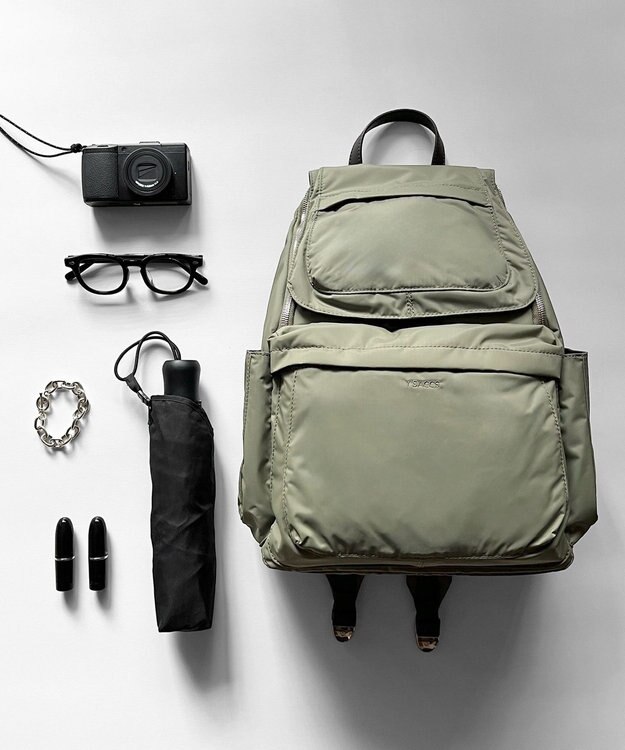 Y'SACCS カーゴポケット　リュックサック　Mサイズ カーキ