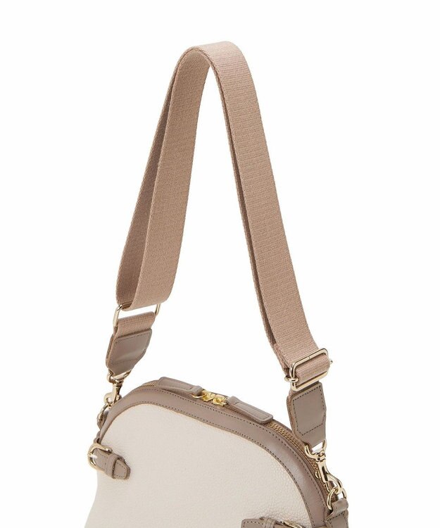 TOPKAPI 【Breath TOPKAPI】SCOTCH GRAIN スコッチグレイン ベルトデザイン ショルダーバッグ クリーム