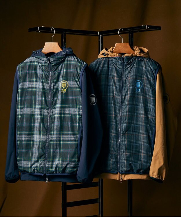 23区GOLF 【MEN】【ストレッチ/撥水】マルチウェイ ブルゾン＆リバーシブルベスト ネイビー系