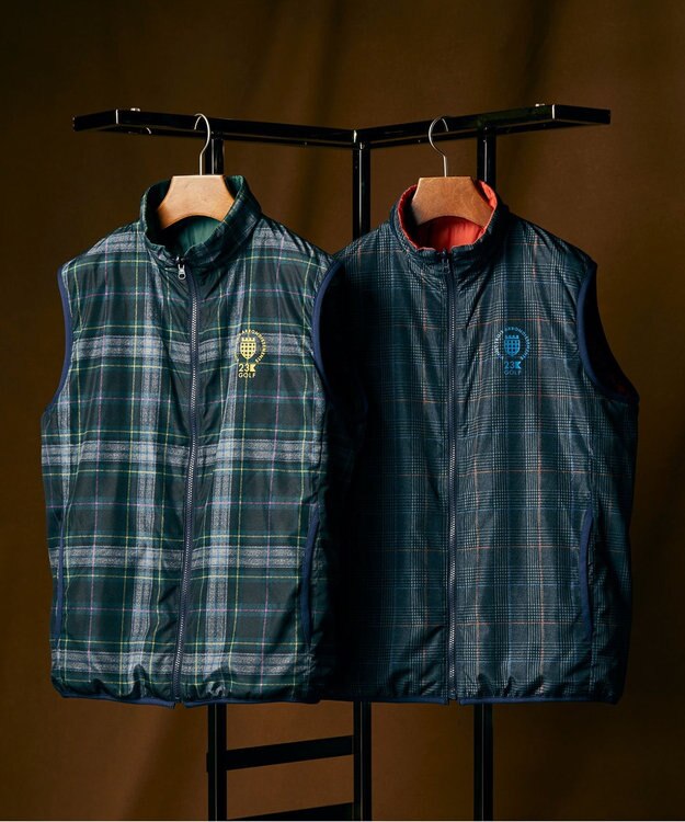 23区GOLF 【MEN】【ストレッチ/撥水】マルチウェイ ブルゾン＆リバーシブルベスト ネイビー系