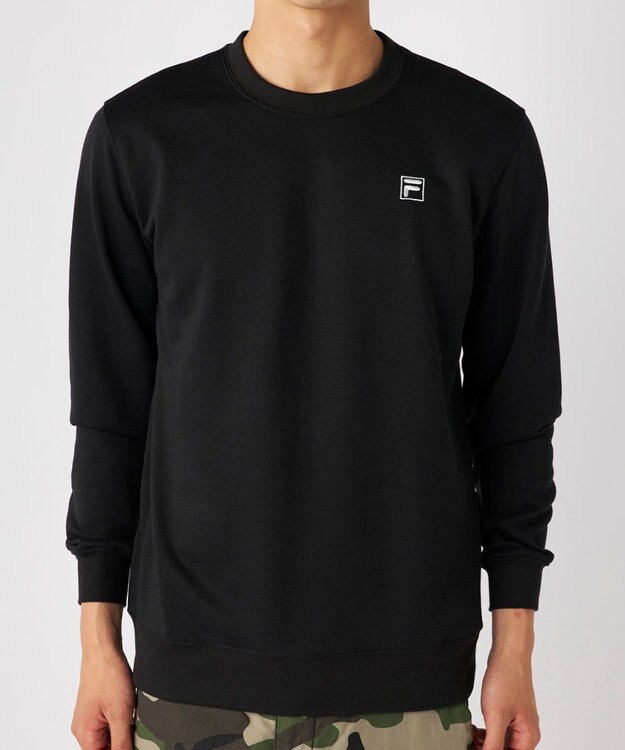 FILA GOLF／marie claire 【FILA GOLF】ベーシックロングスリーブスウェット ブラック