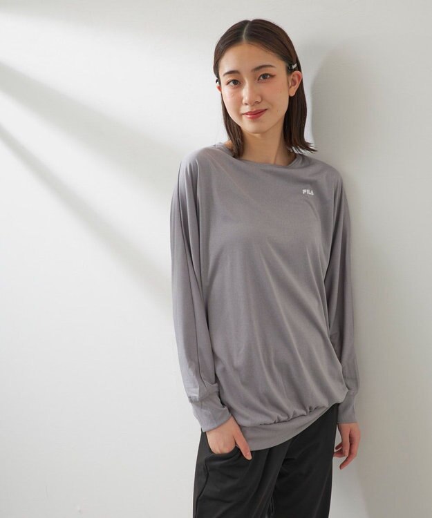 OP／FILA 【FILA】水陸両用フィットネスウェア 2点セット グレー