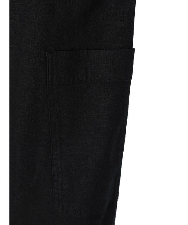 AMERICAN HOLIC リネンブレンドＩラインジャンバースカート Black