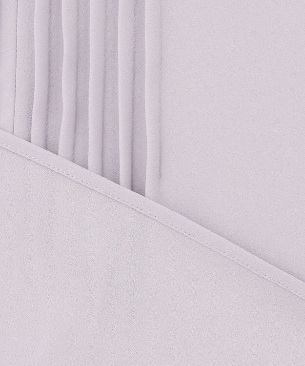 23区 S 【洗える】 バックサテンアムンゼン キーネック ブラウス ライラック系