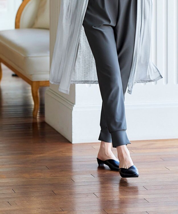 Tiaclasse 【吸水速乾・UVケア・洗える】ランダムリブカットソーカーディガン グレー