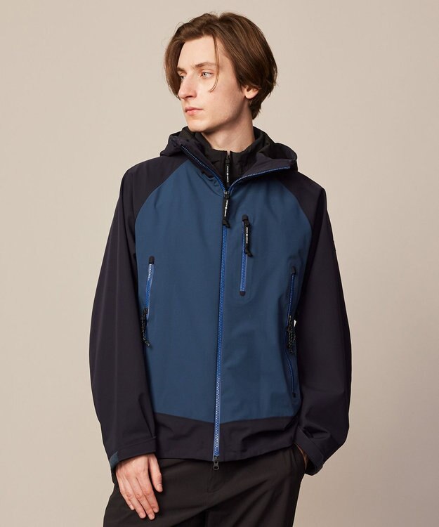 JOSEPH ABBOUD MOUNTAIN 【ストレッチ/撥水/防水素材/イタリア素材/ライナードッキング対応】マウンテンシェル パーカー ネイビー系7