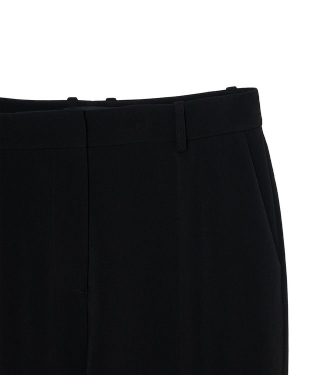 JOSEPH コンフォートクレープ　スリムストレートトラウザーズ Black