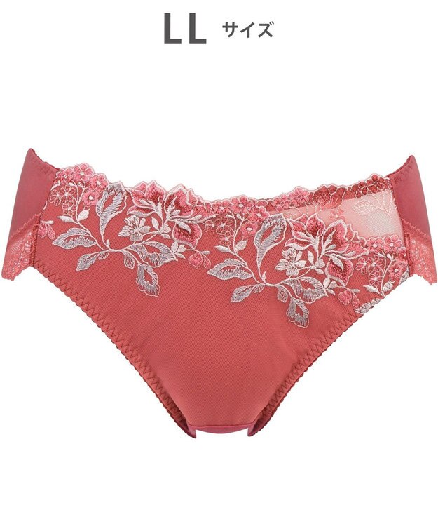 Wing Wing Lesiage 【5000シリーズ】 ペアショーツ はきこみ丈ふつう PF5000 ウイング／ワコール エンジ